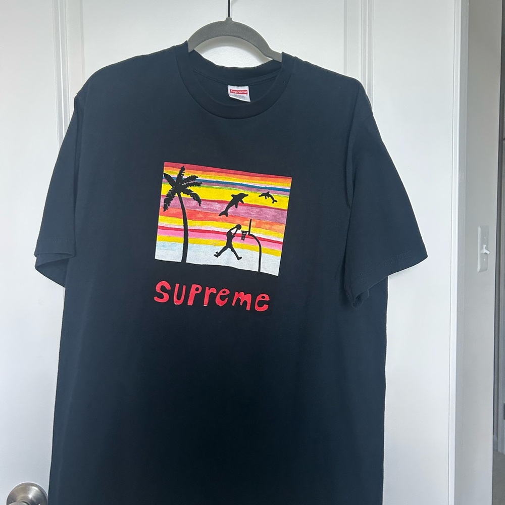 Supreme Tee with Sunset Graphic